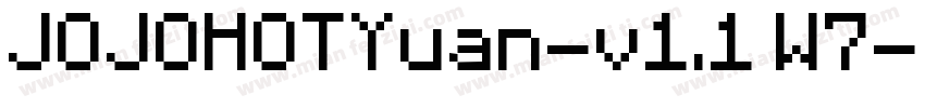 JOJOHOTYuan-v1.1 W7字体转换